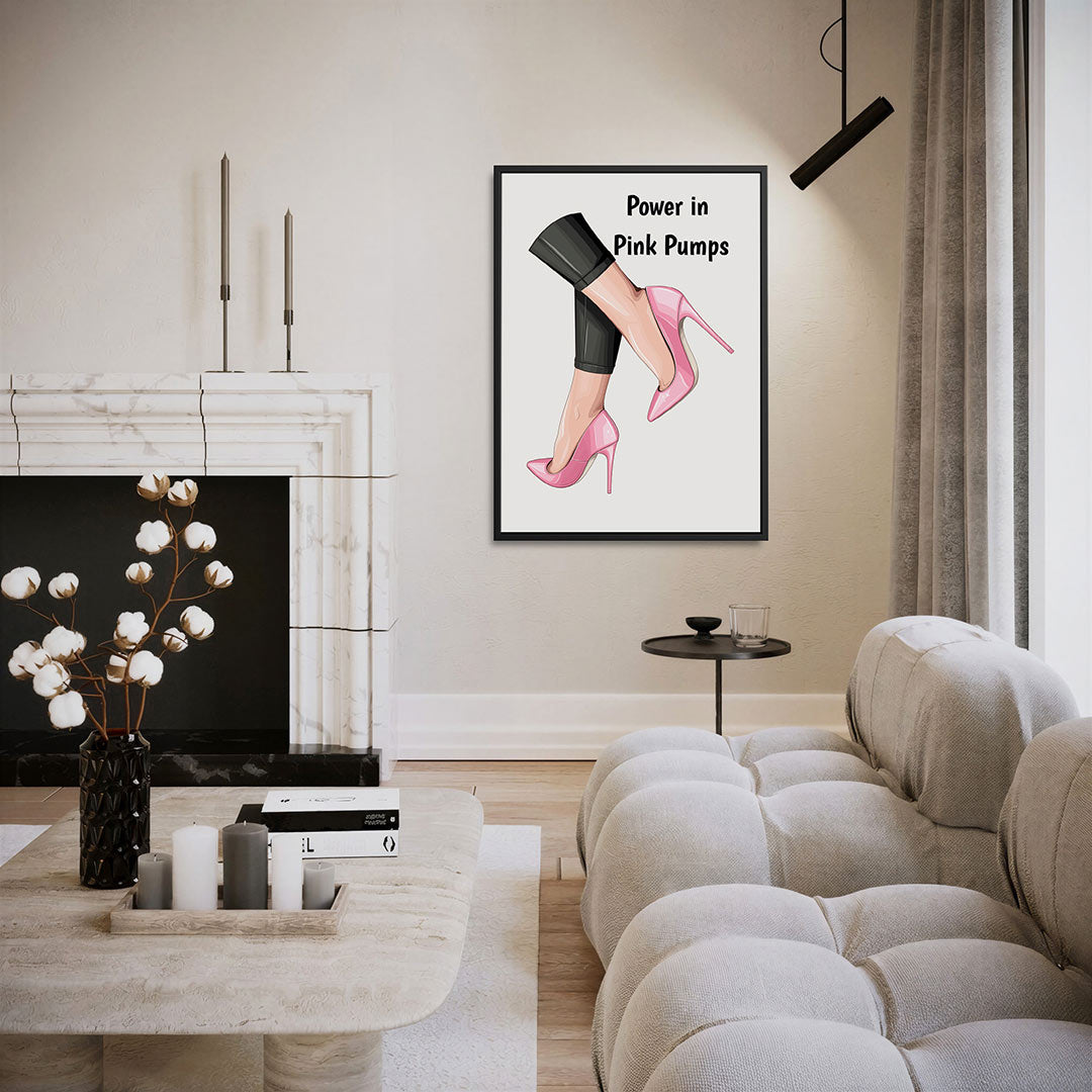 Stijlvolle roze pumps Kunstwerk