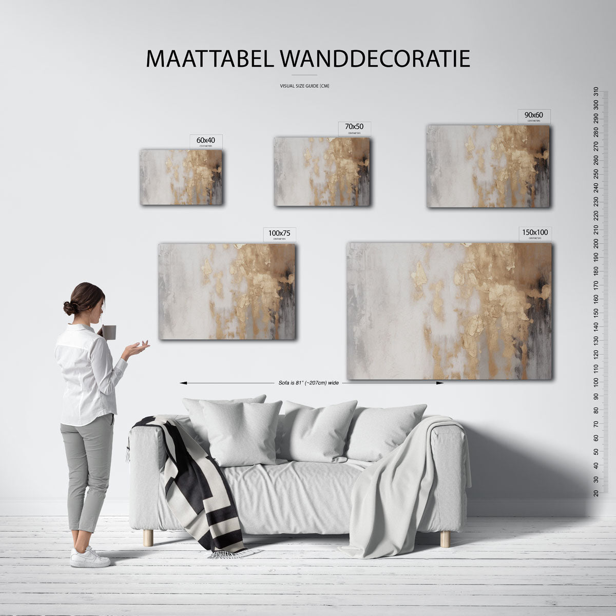 Organische texturen Kunstwerk