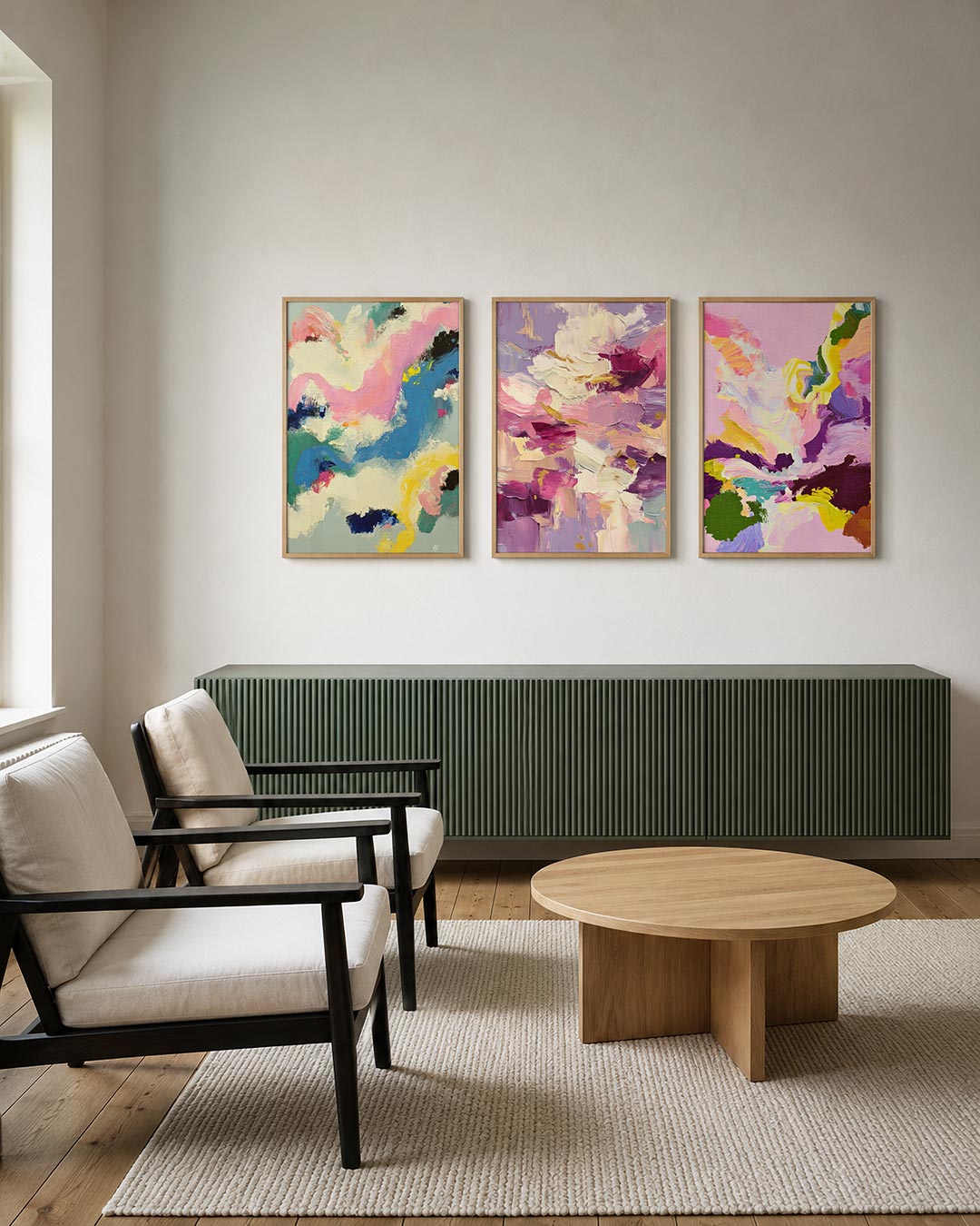 Kleurrijke vormen Posterset
