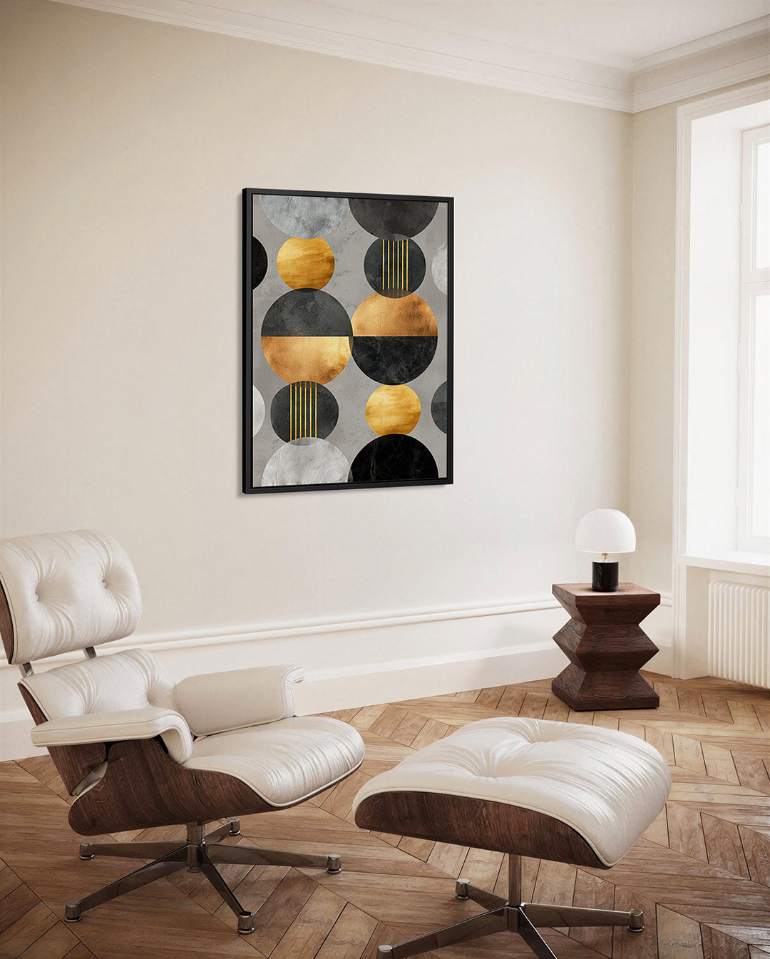 Geometrische cirkels Kunstwerk