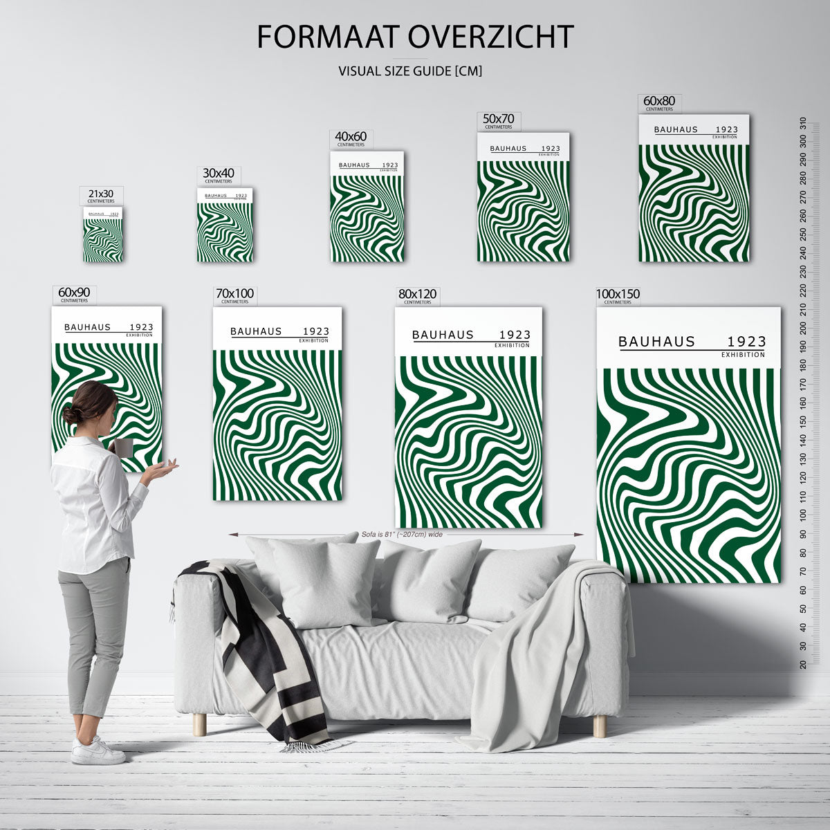 Golvend lijnenspel Poster