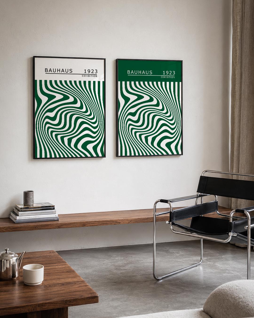 Golvend lijnenspel Posterset