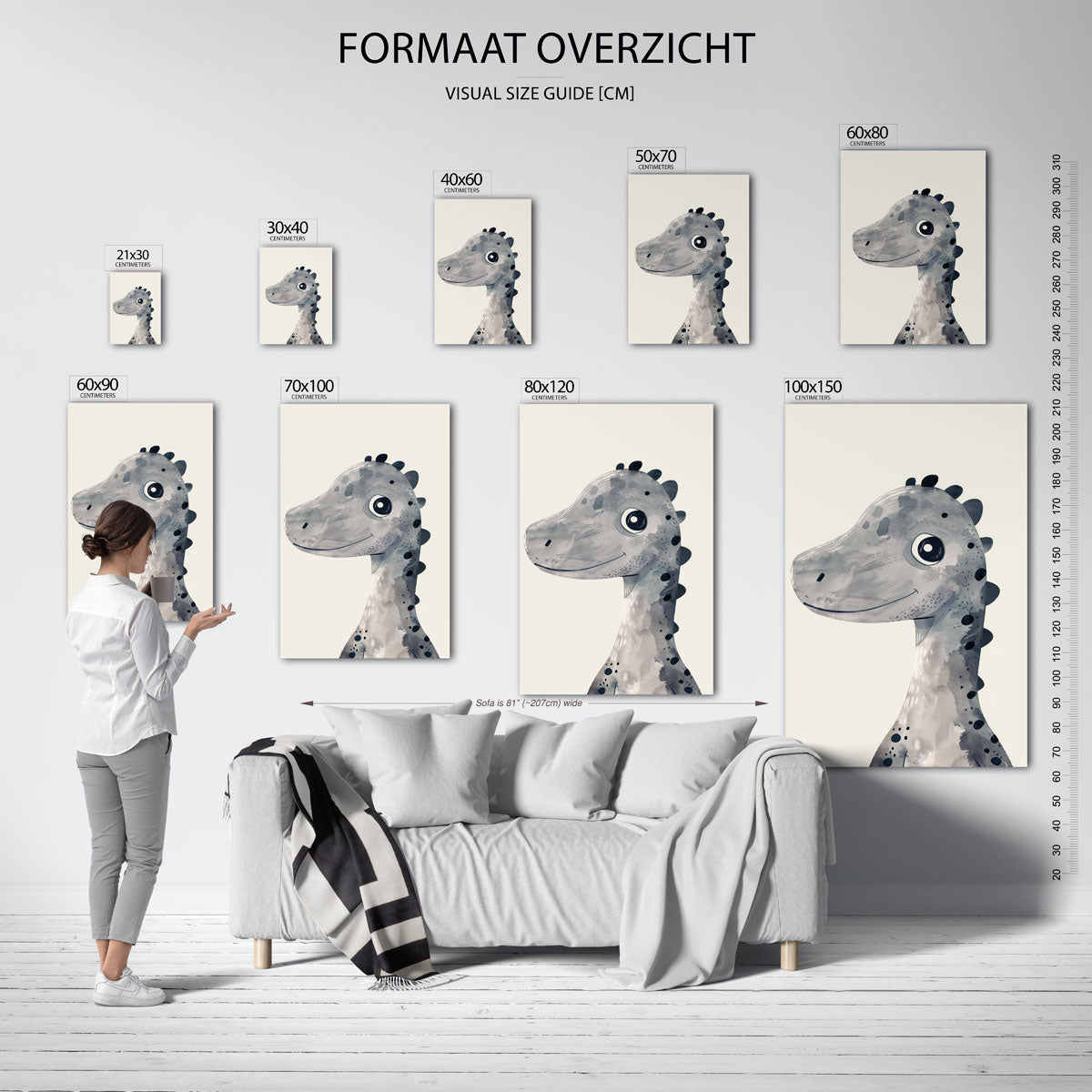 Dinosaurus glimlach Poster