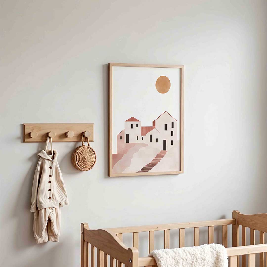 Minimalistische huizen Poster