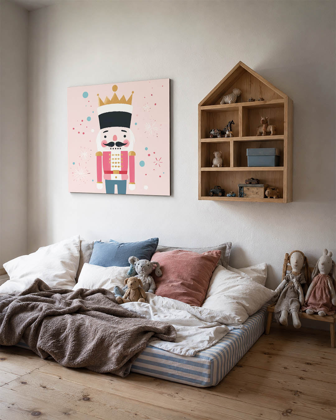 Illustratie van een notenkraker Kunstwerk