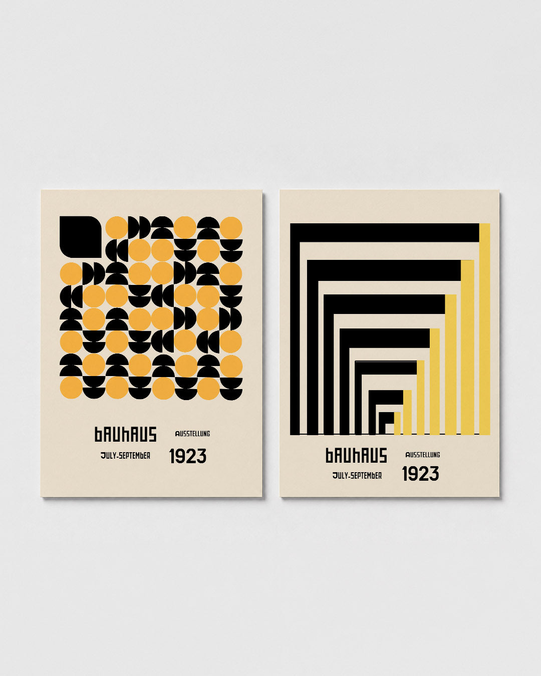 Cirkelpatroon en vlakkenspel Posterset