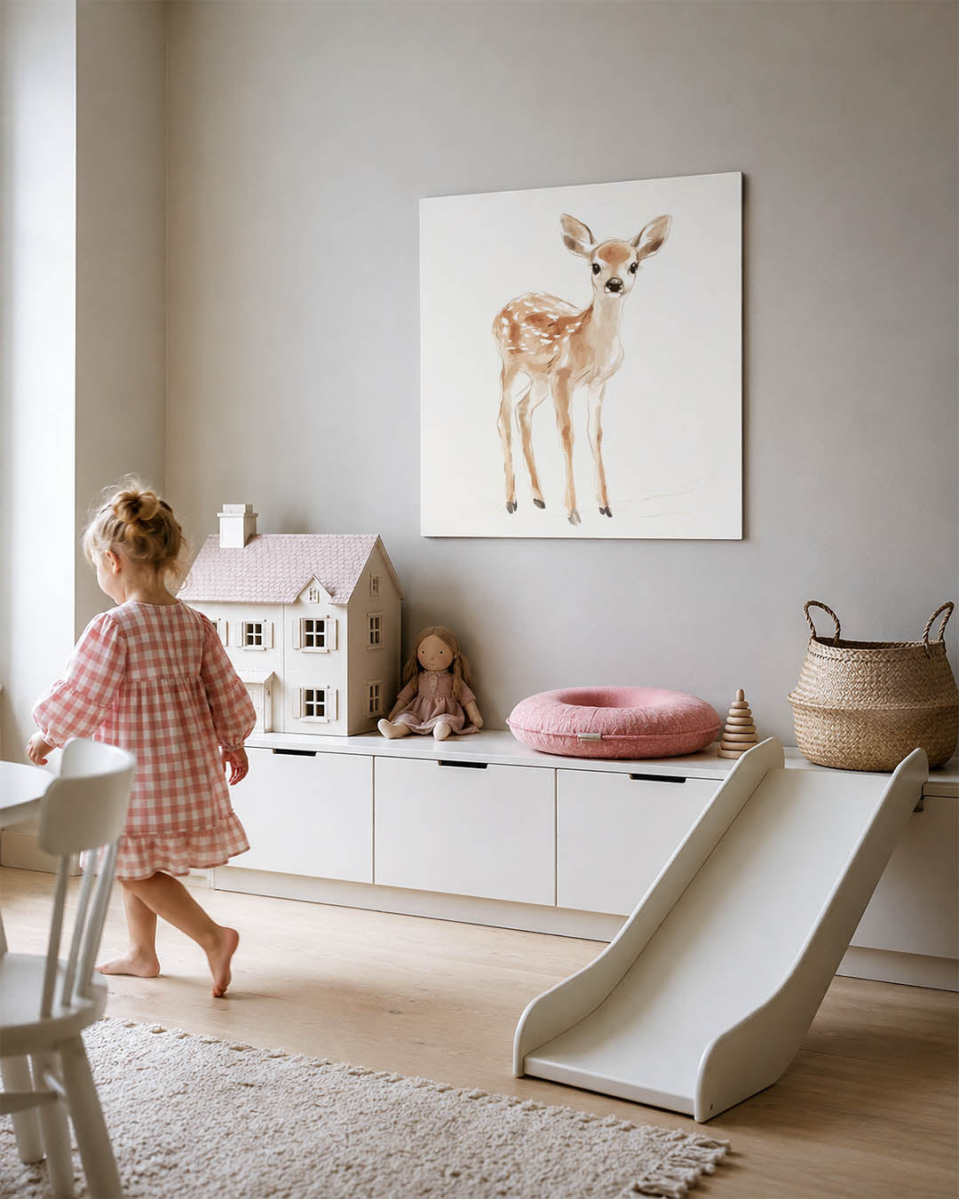 Schattig hertenkalf Kunstwerk
