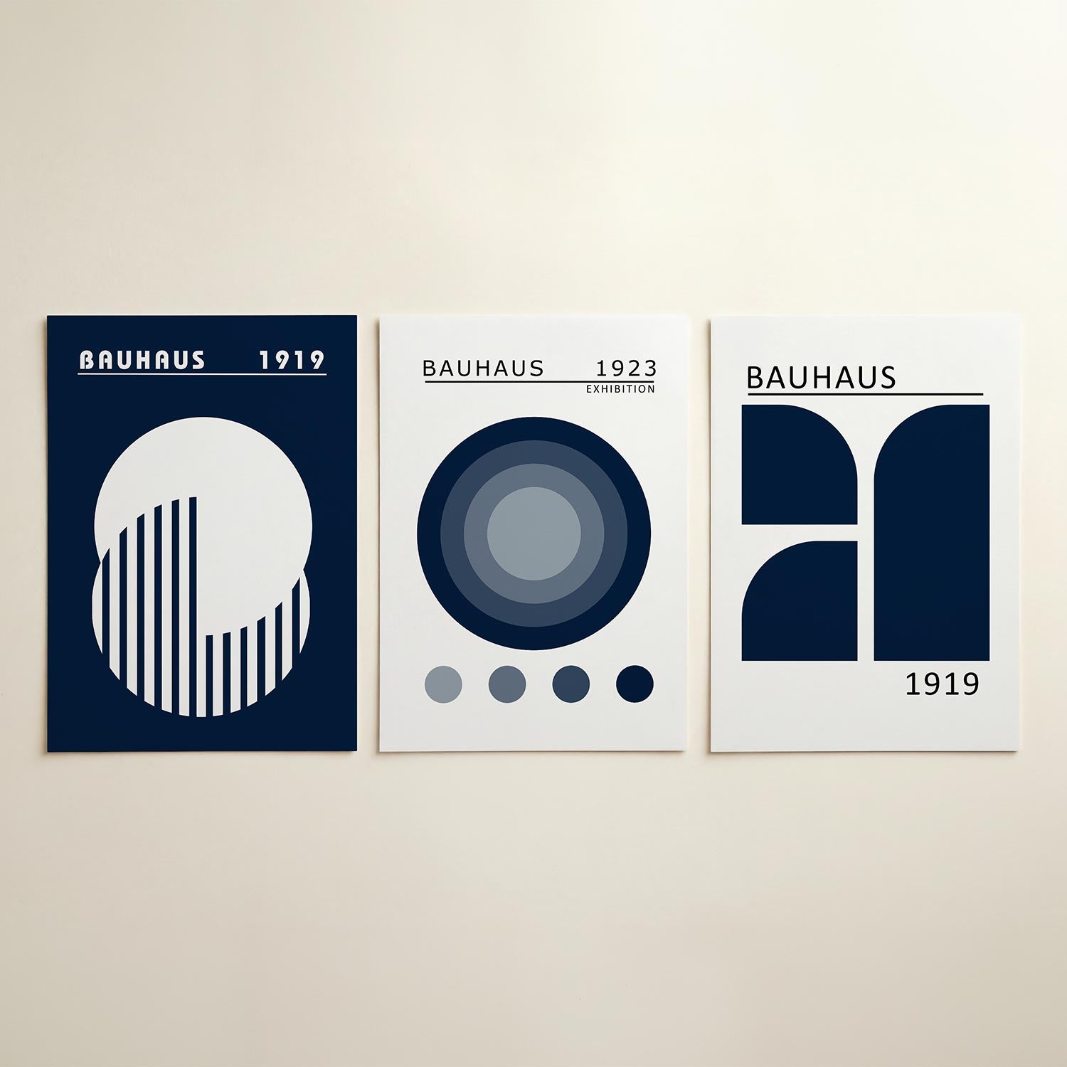 Cirkel en strepen Posterset
