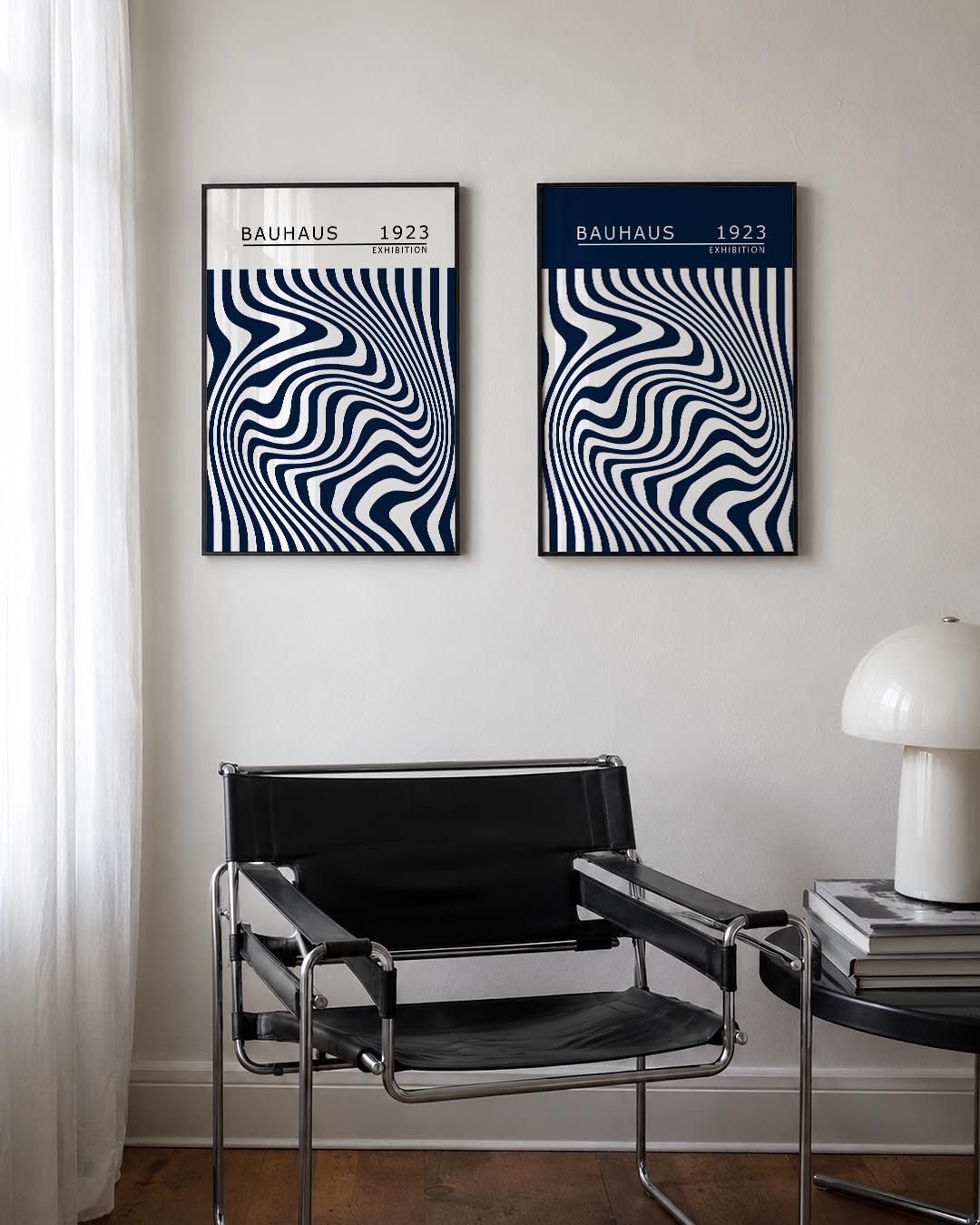 Golvend lijnenspel Posterset