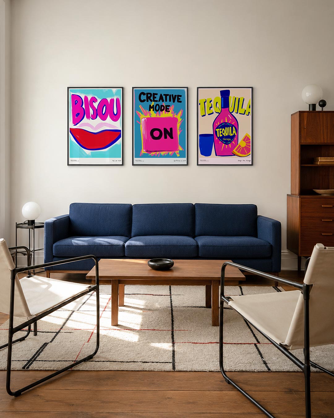 Kleurrijke kus Posterset