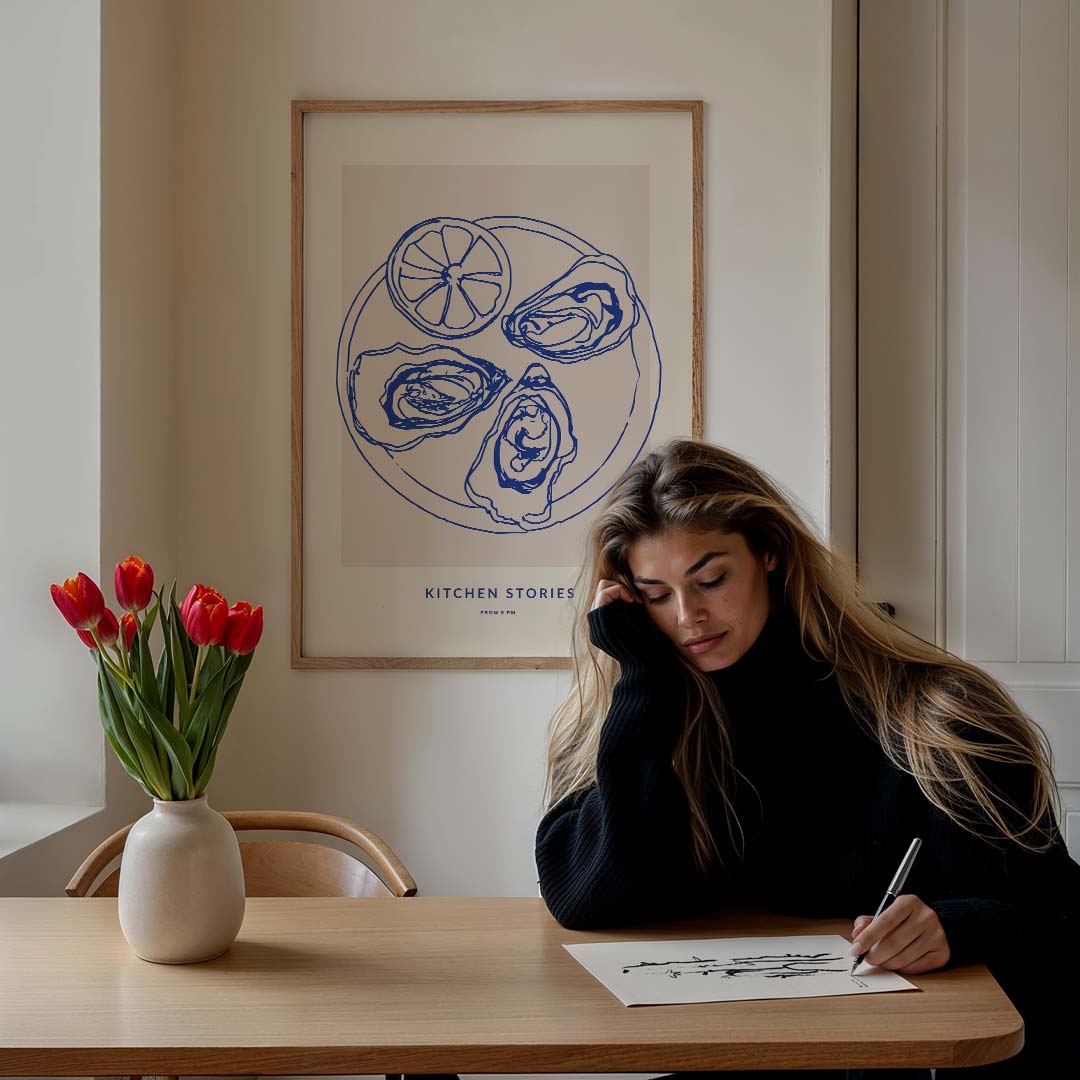 Elegante Keukenverhalen Poster-WallArtistic