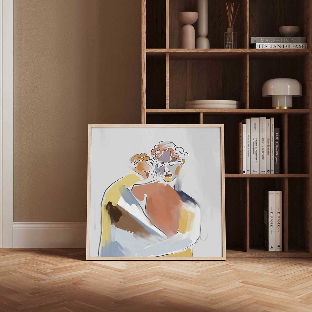 Abstracte figuren Poster