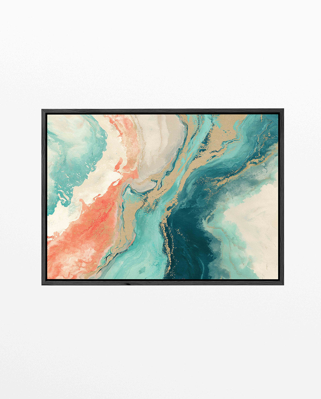 Vloeiende kleurencompositie Kunstwerk