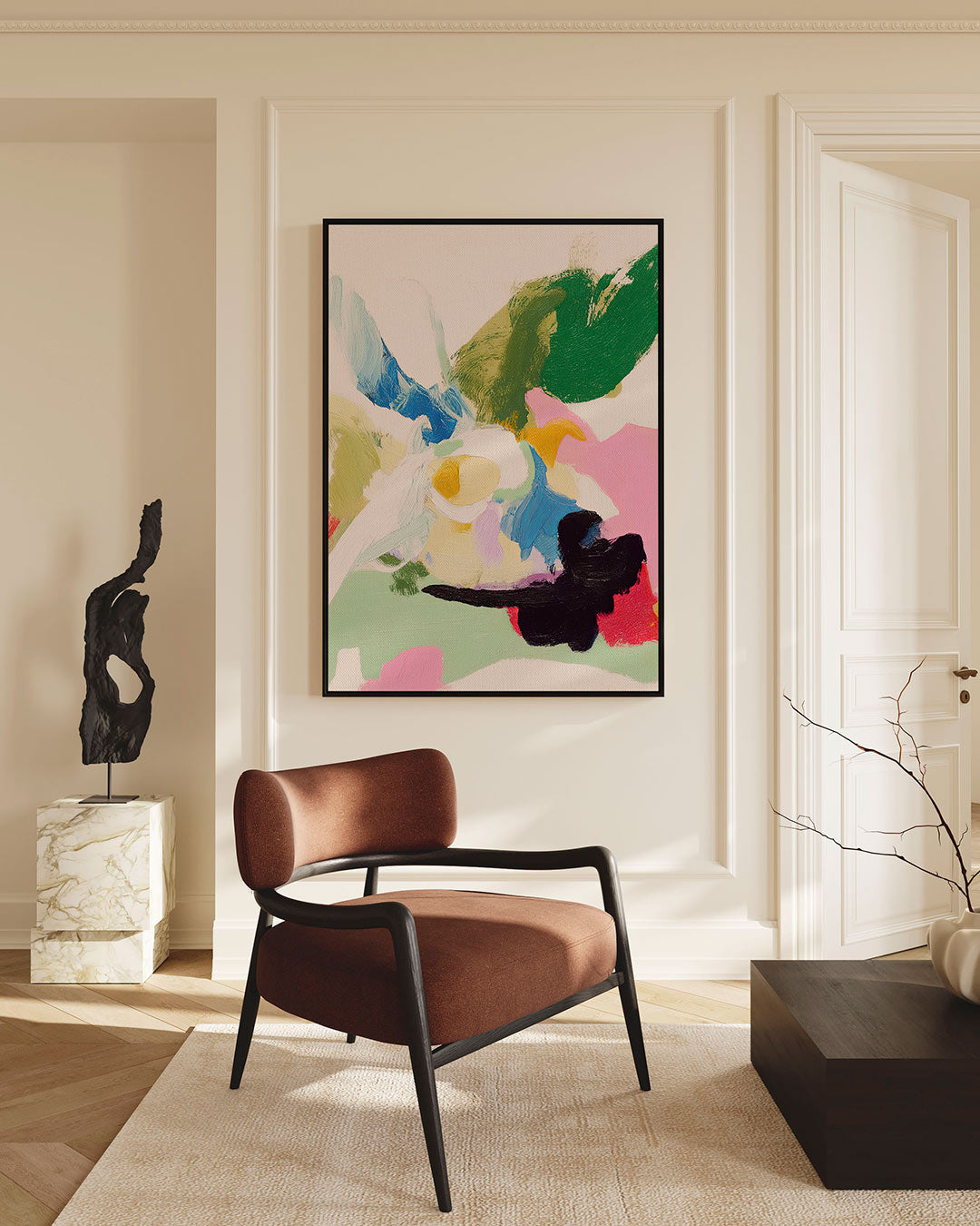 Kleurrijke vormen Kunstwerk
