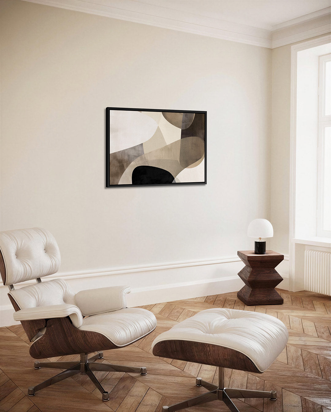 Organische vormen compositie Kunstwerk