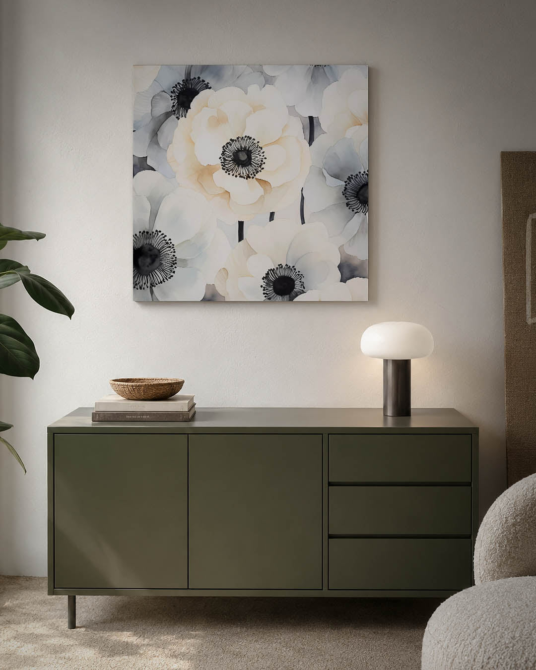 Bloemrijke compositie Kunstwerk