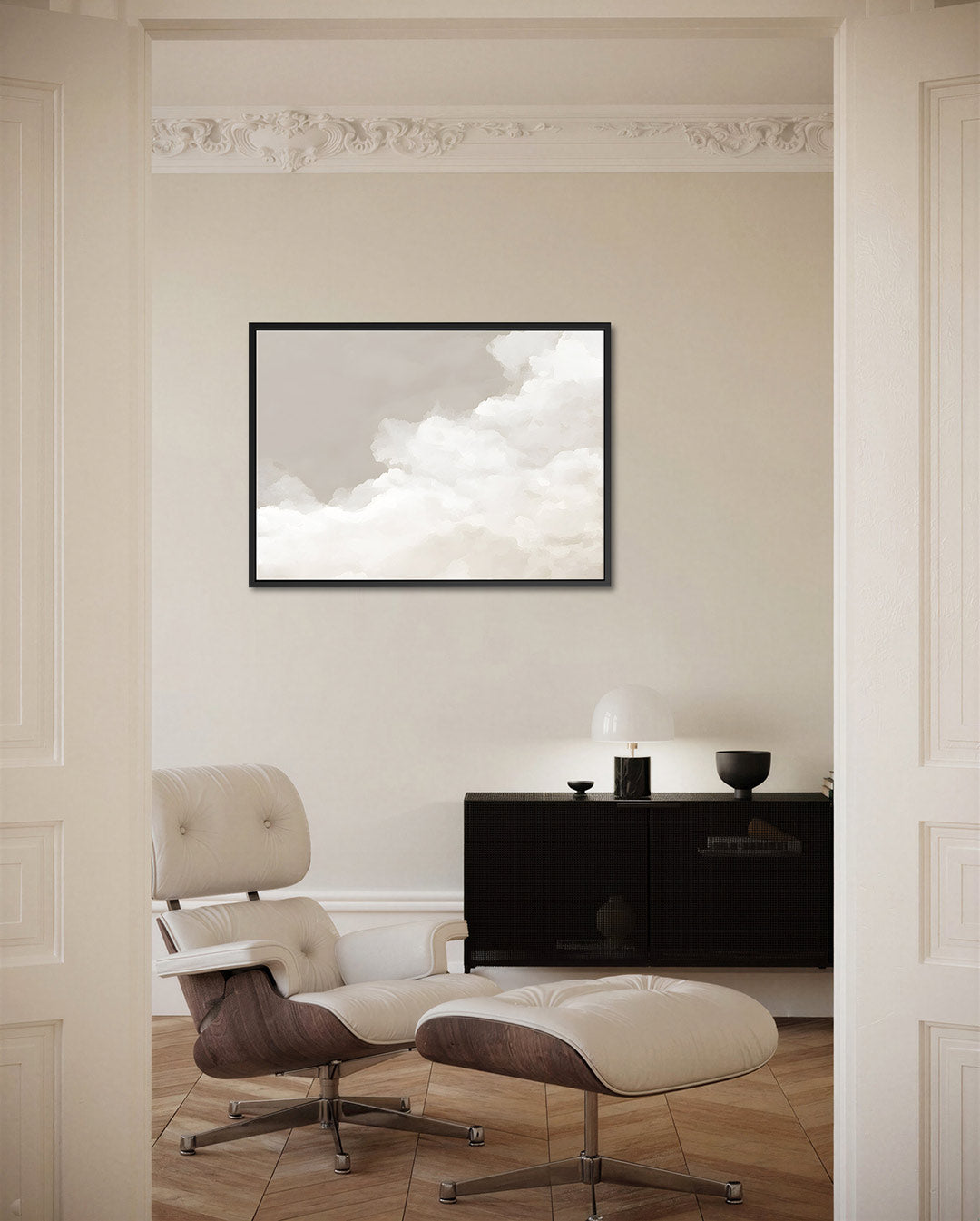 Zachte wolken Kunstwerk
