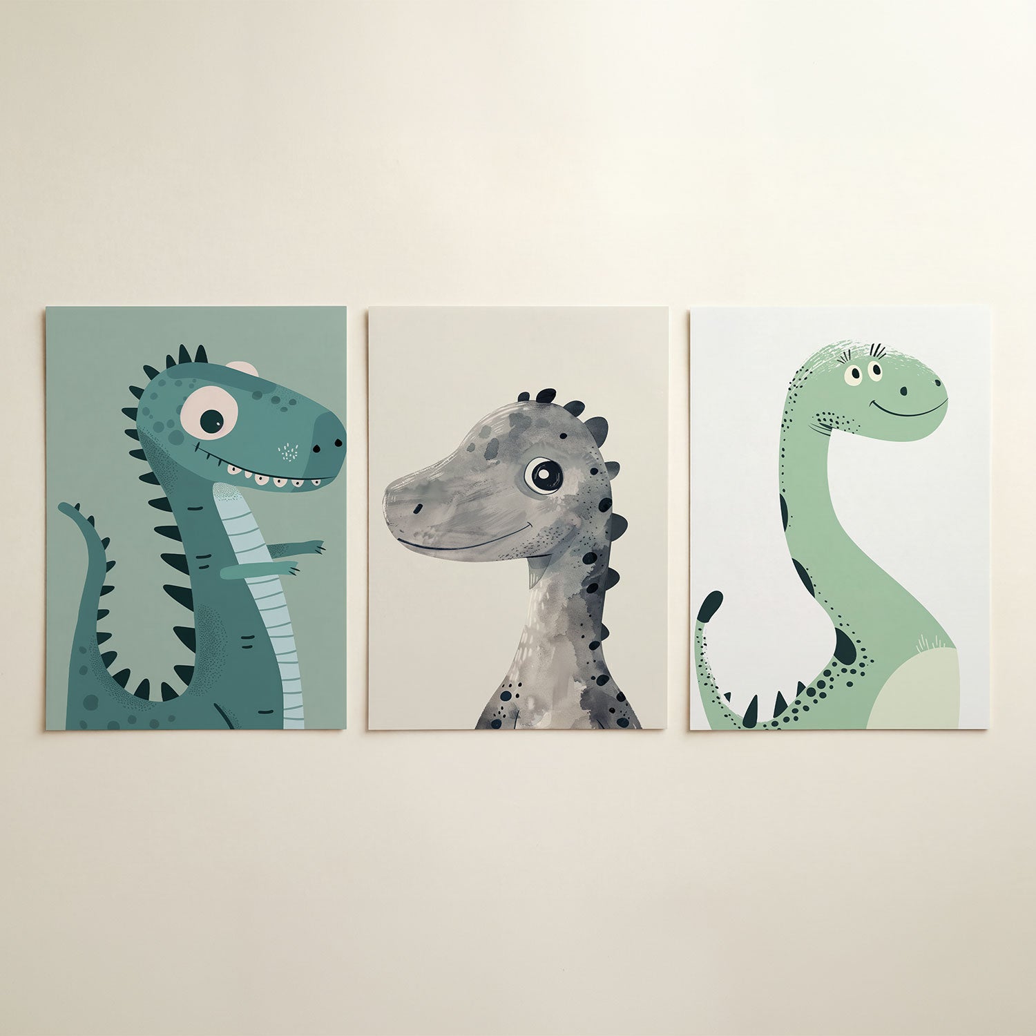 Vrolijke dino Posterset
