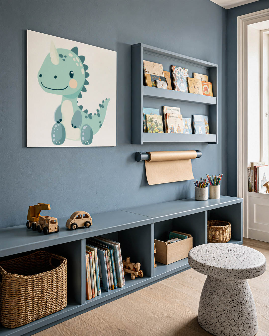 Vrolijke dino illustratie Kunstwerk