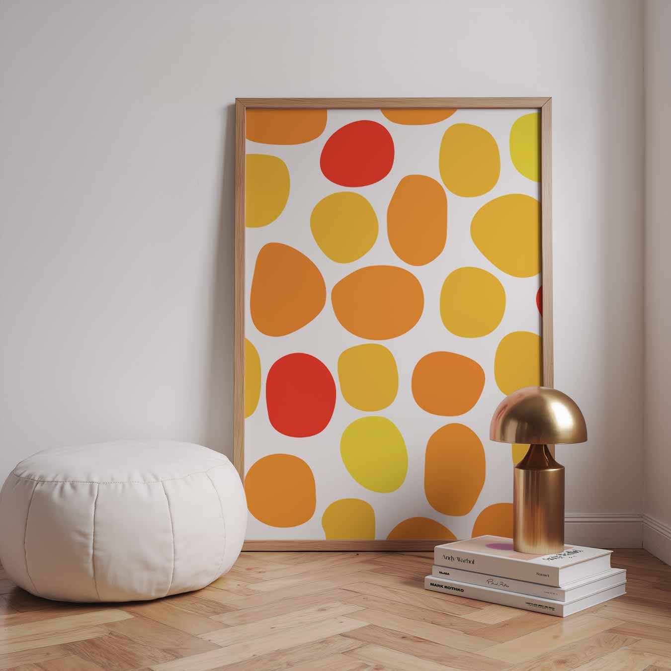 Vrolijke Kleuren Spetters Poster-WallArtistic