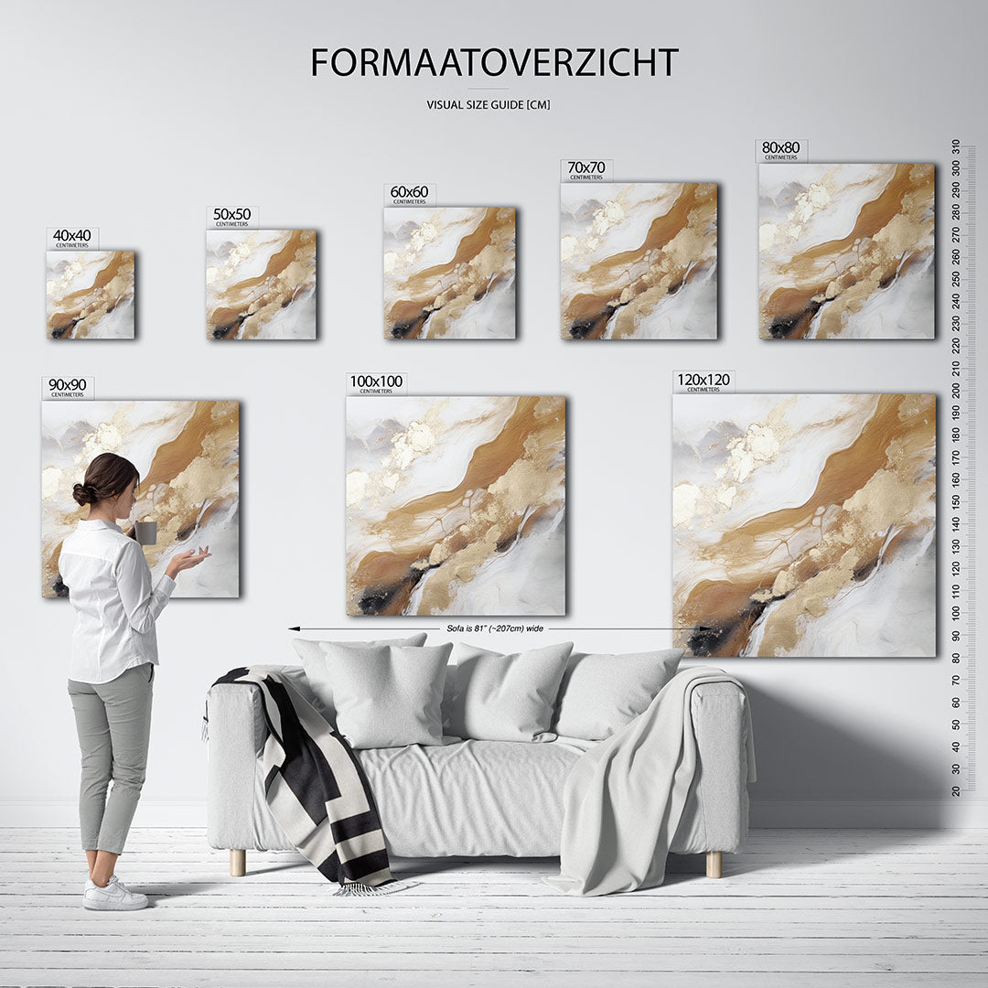 Organische vormen Kunstwerk