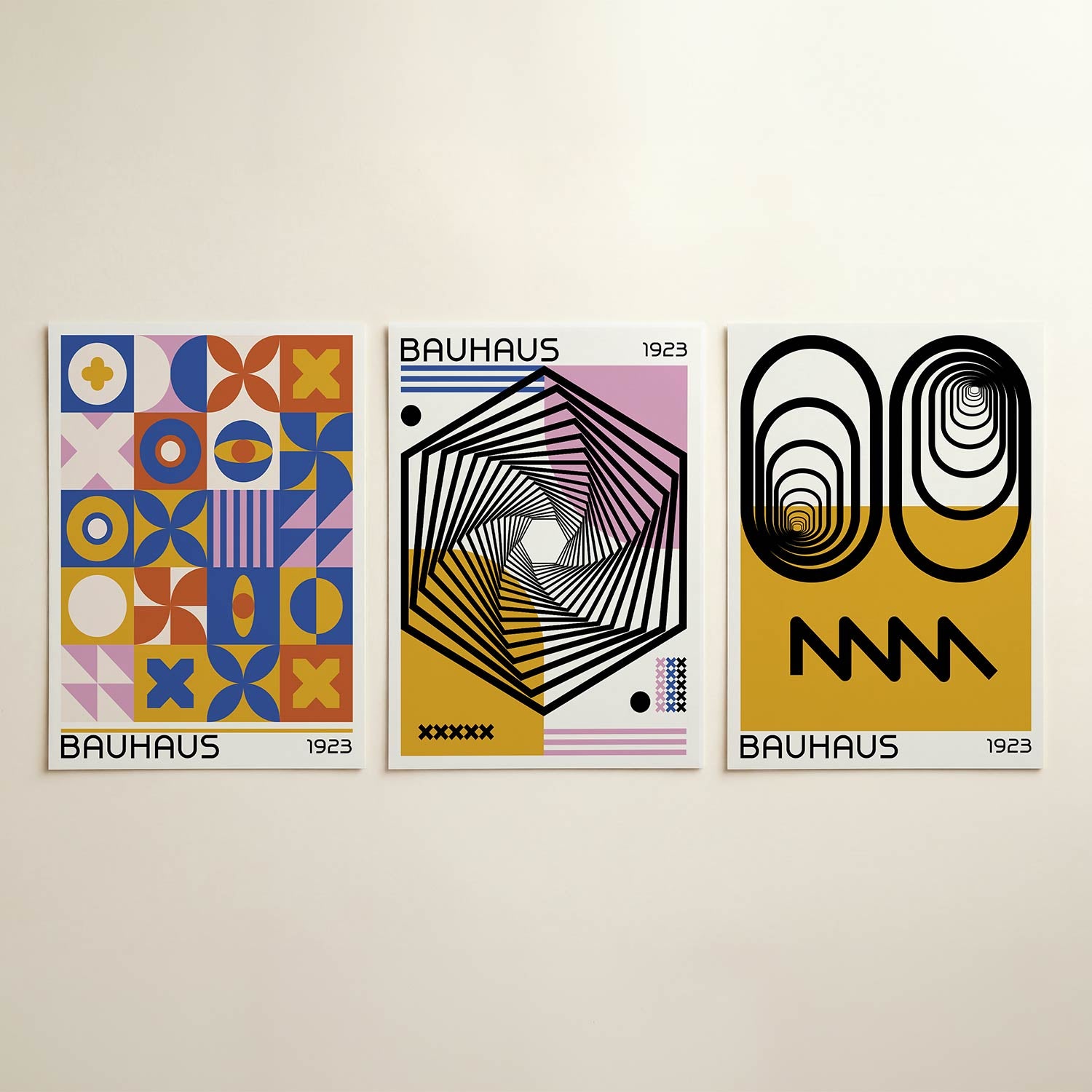 Vorm en kleurenspel Posterset