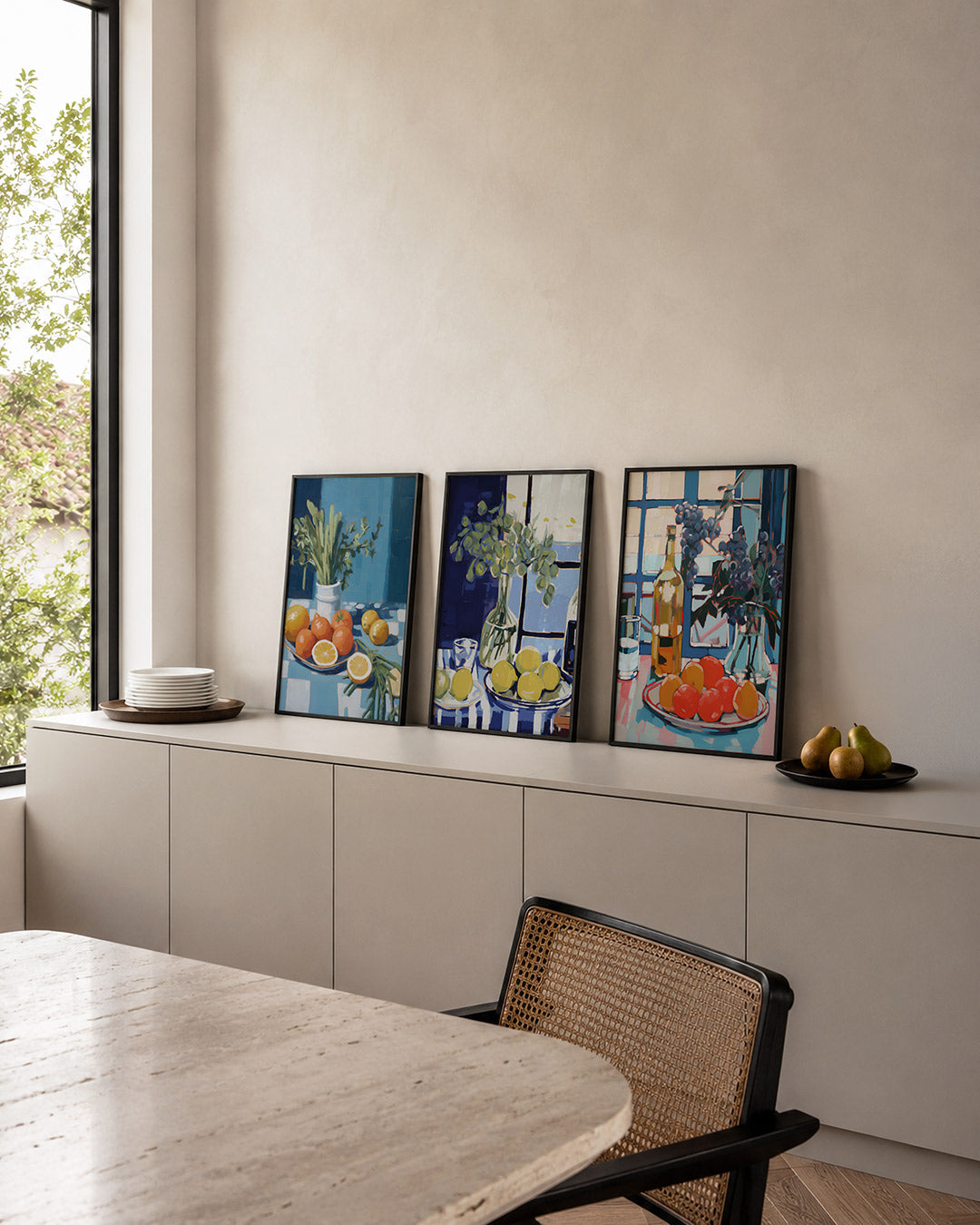 Fruit en bladeren Posterset