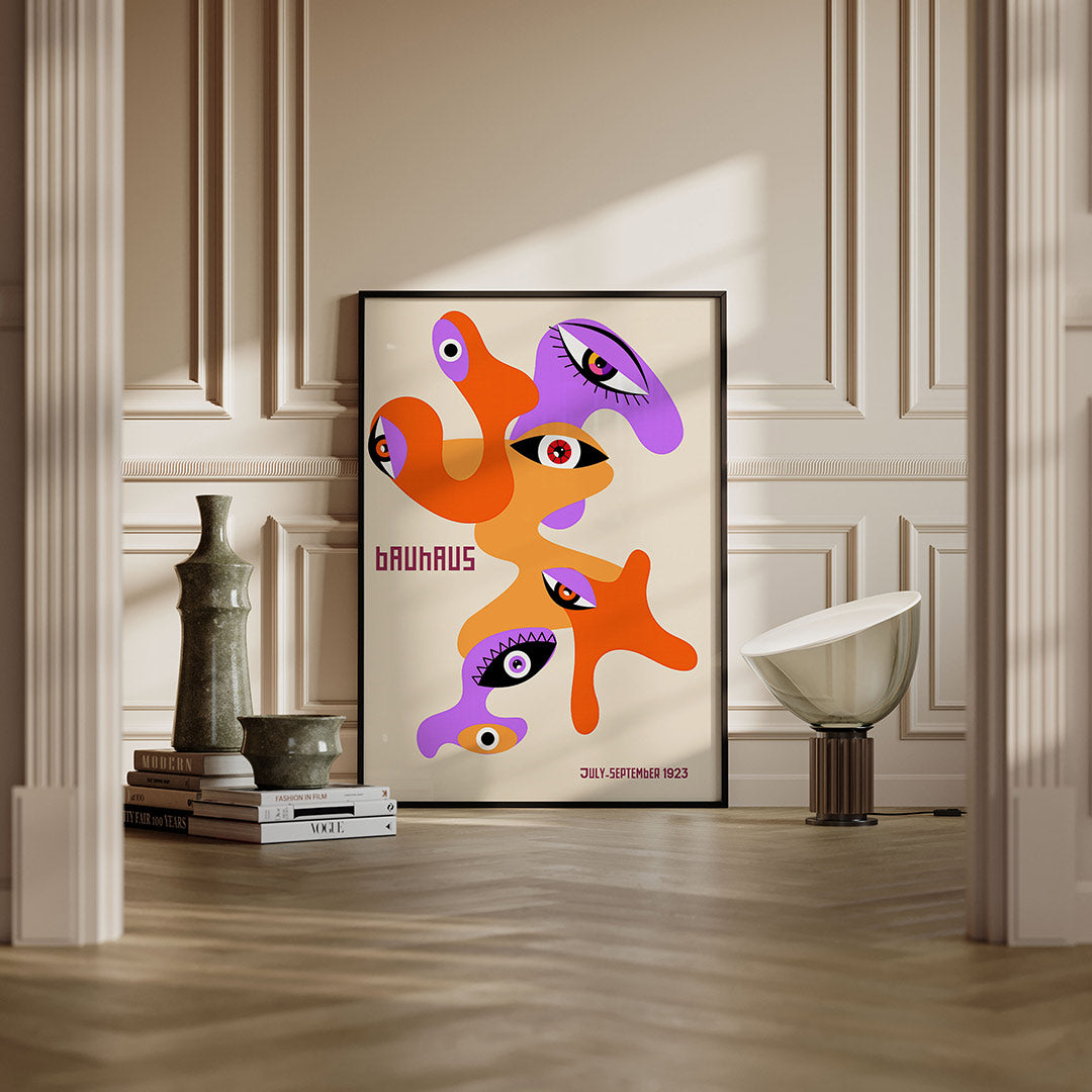 Vormen en ogen Poster