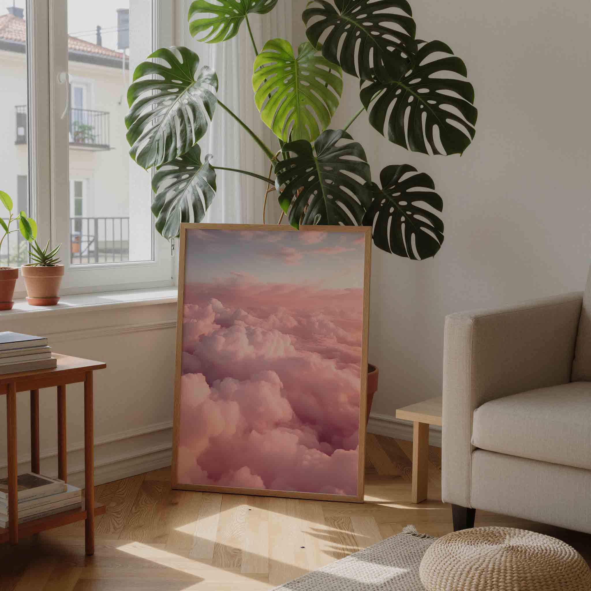 Roze wolken Poster