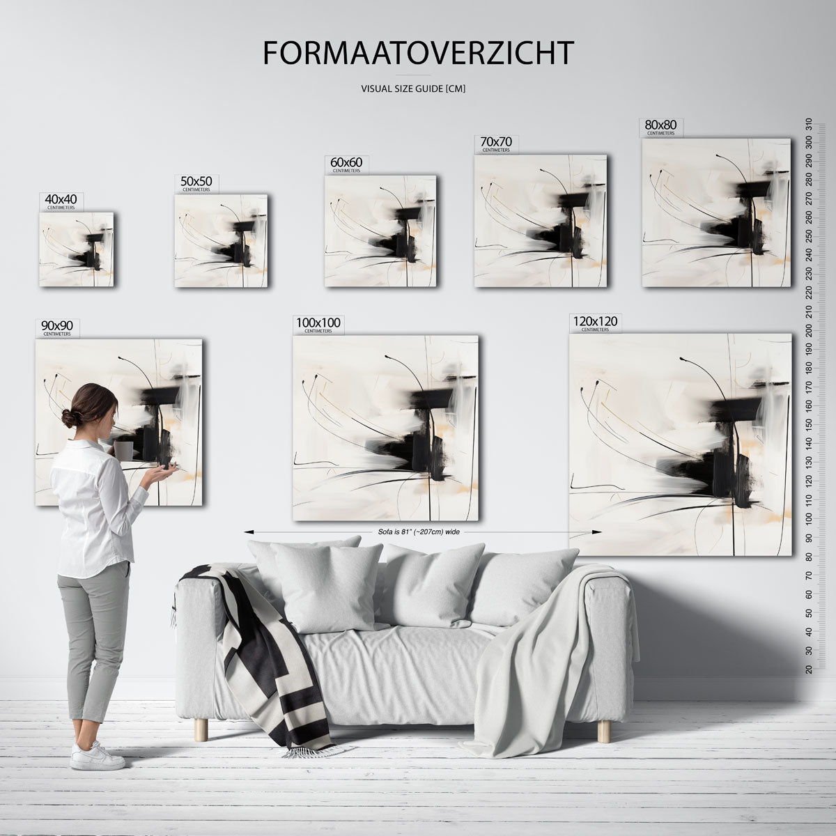 Abstracte lijnen Poster