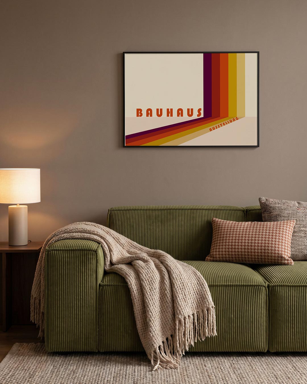 Kleurvlakken en lijnen Poster