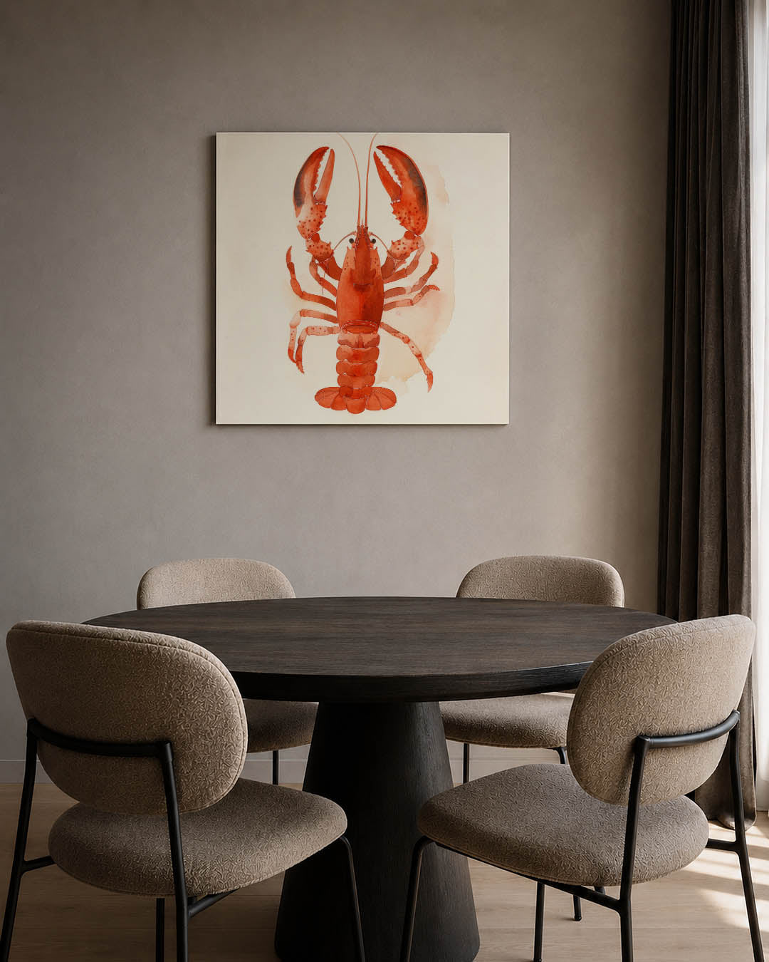 Kleurrijke kreeft illustratie Kunstwerk