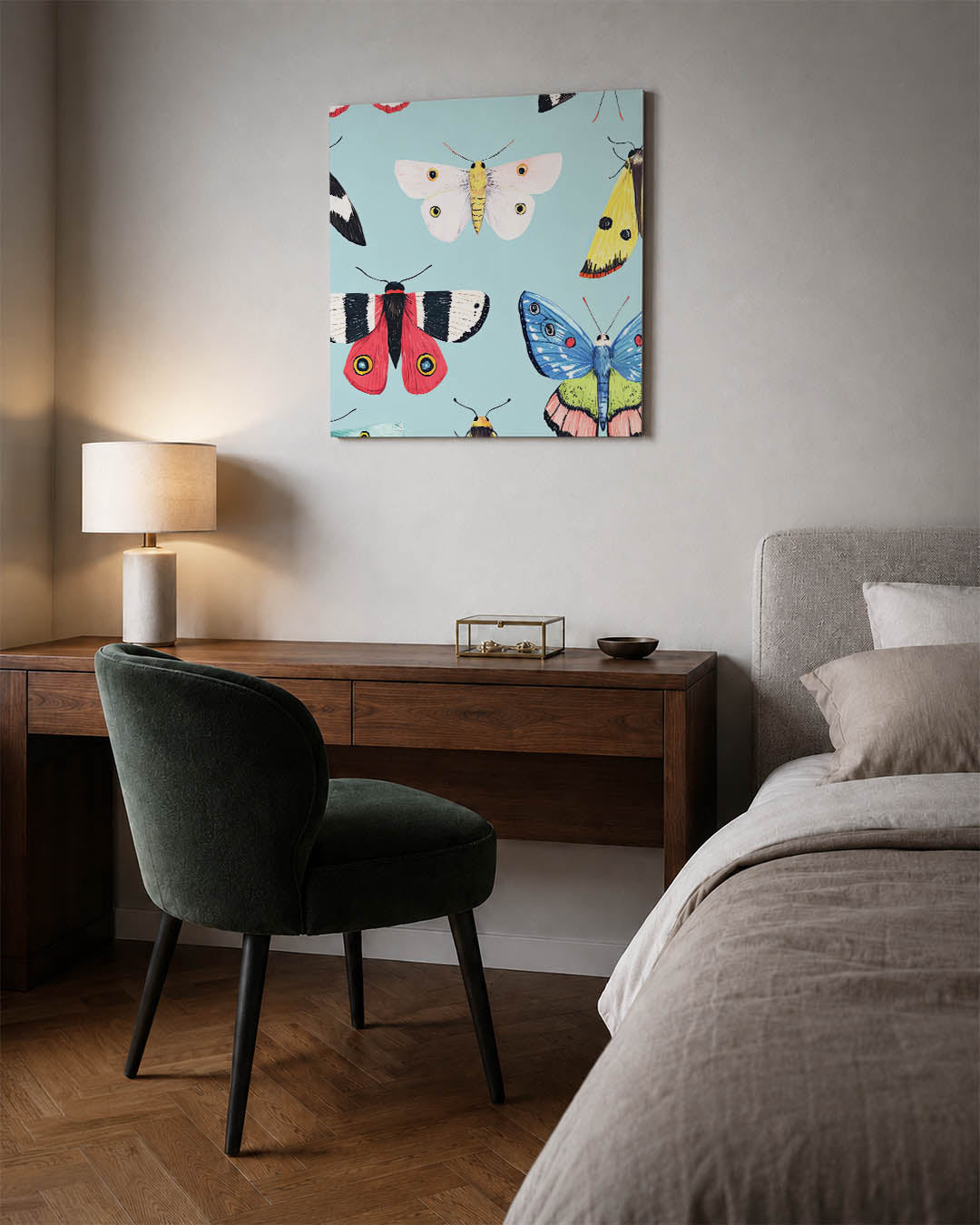 Vrolijke vlinders Kunstwerk