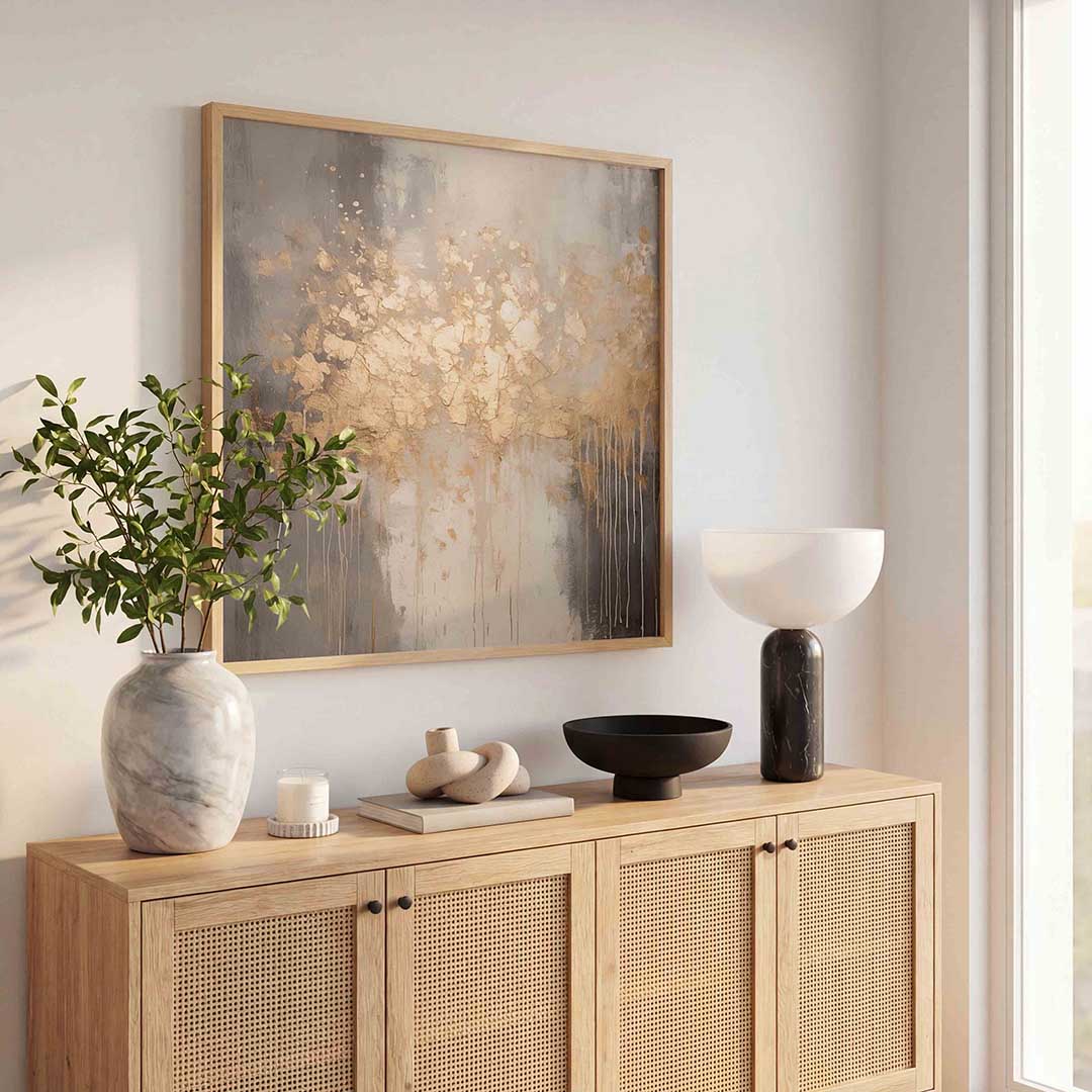 Abstracte gouden textuur Poster