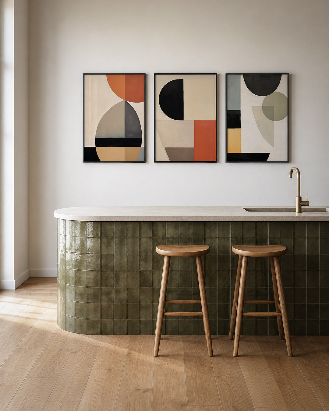 Vorm en kleurenspel Posterset