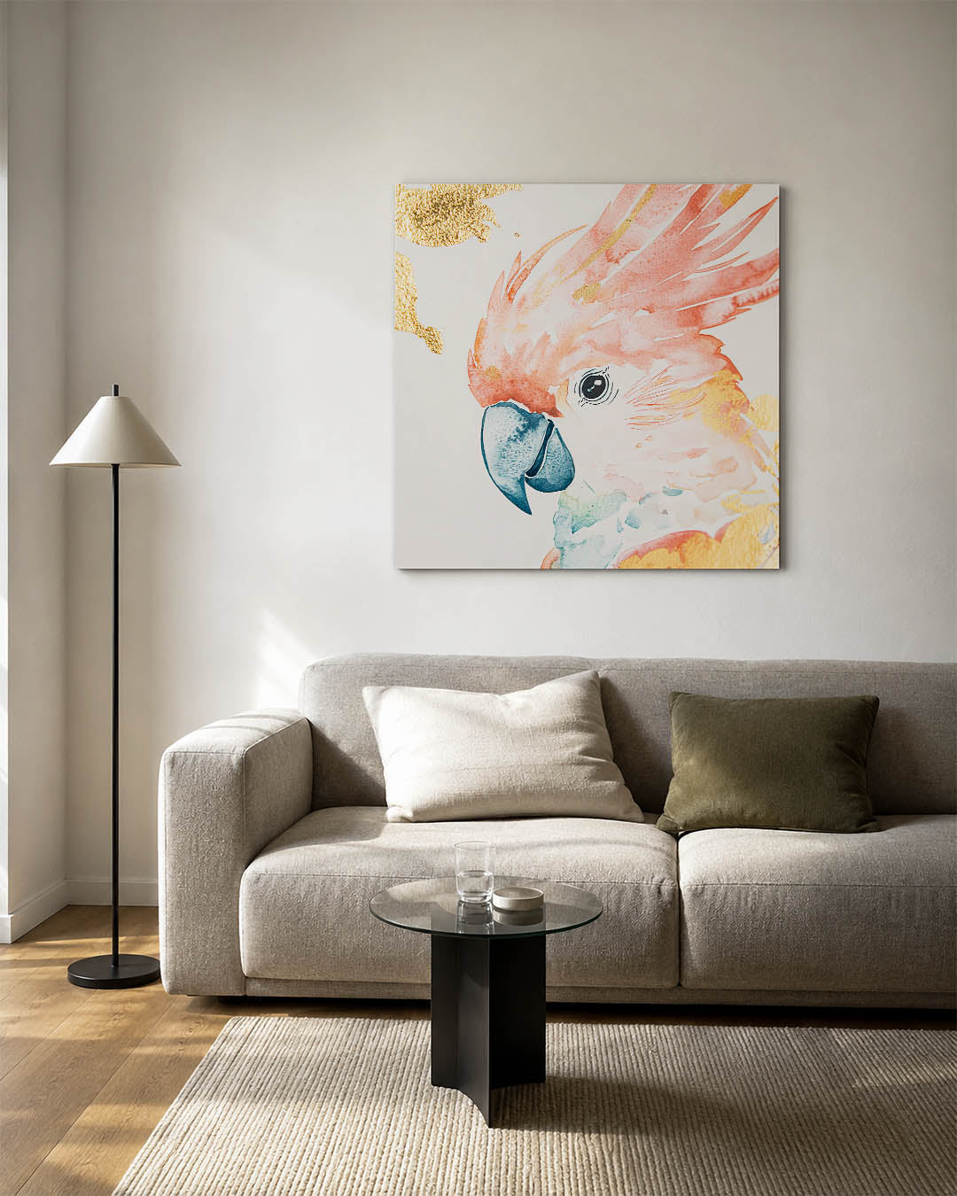 Vrolijke vogel illustratie Kunstwerk