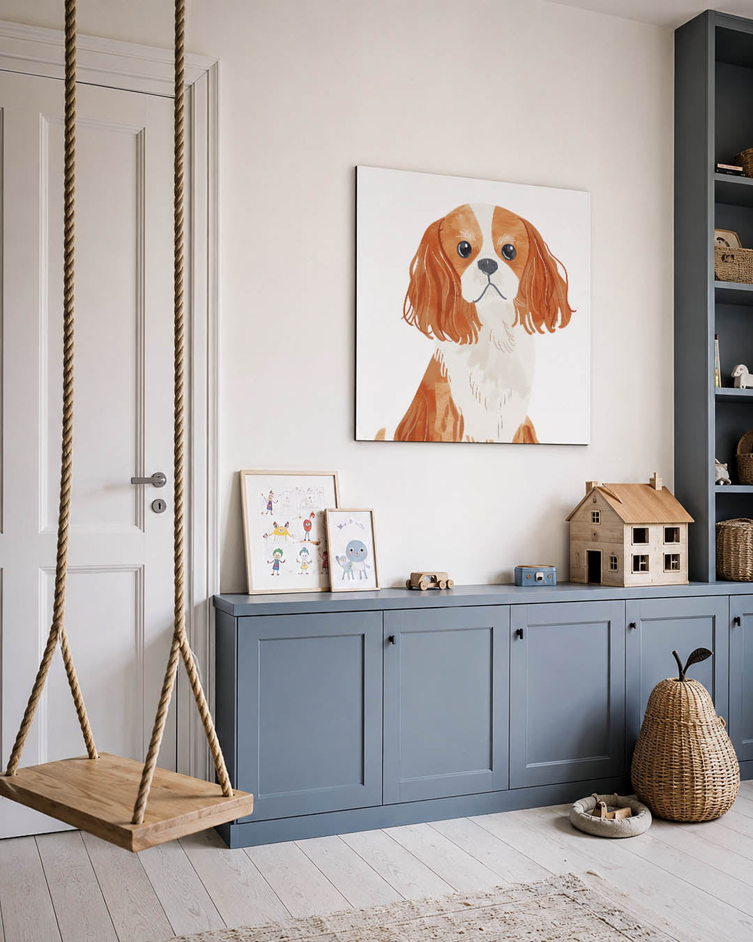 Hond illustratie Kunstwerk