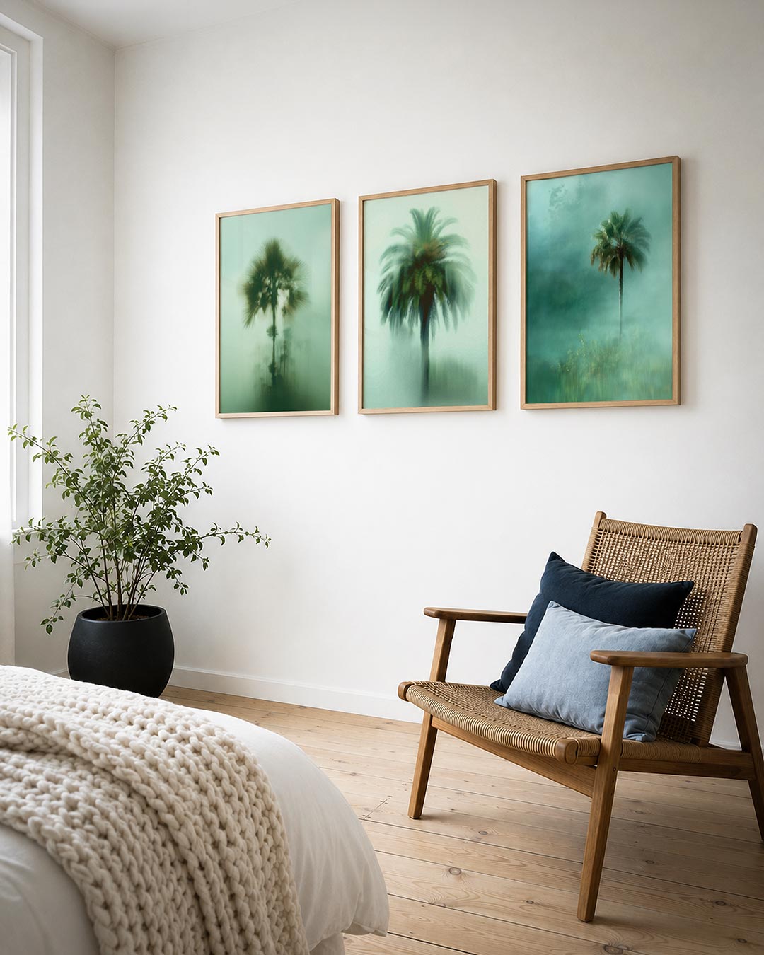Vage palmillusie Posterset