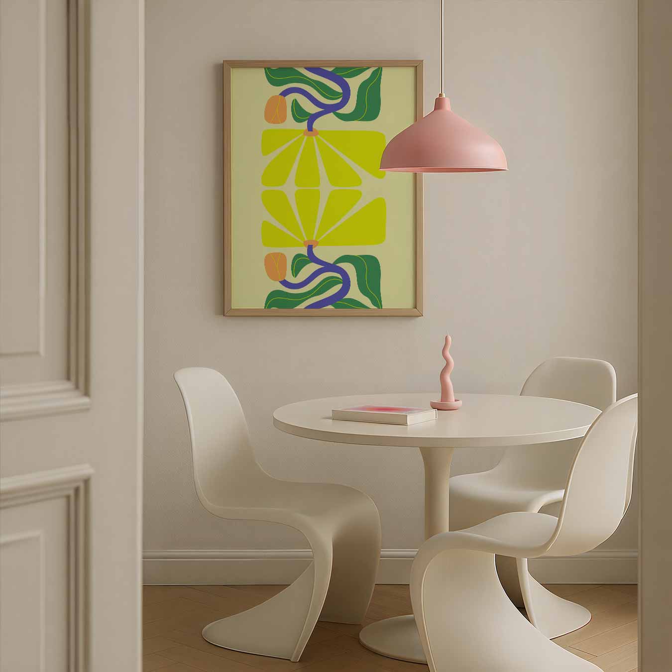 Vrolijke Bloementuin Poster-WallArtistic