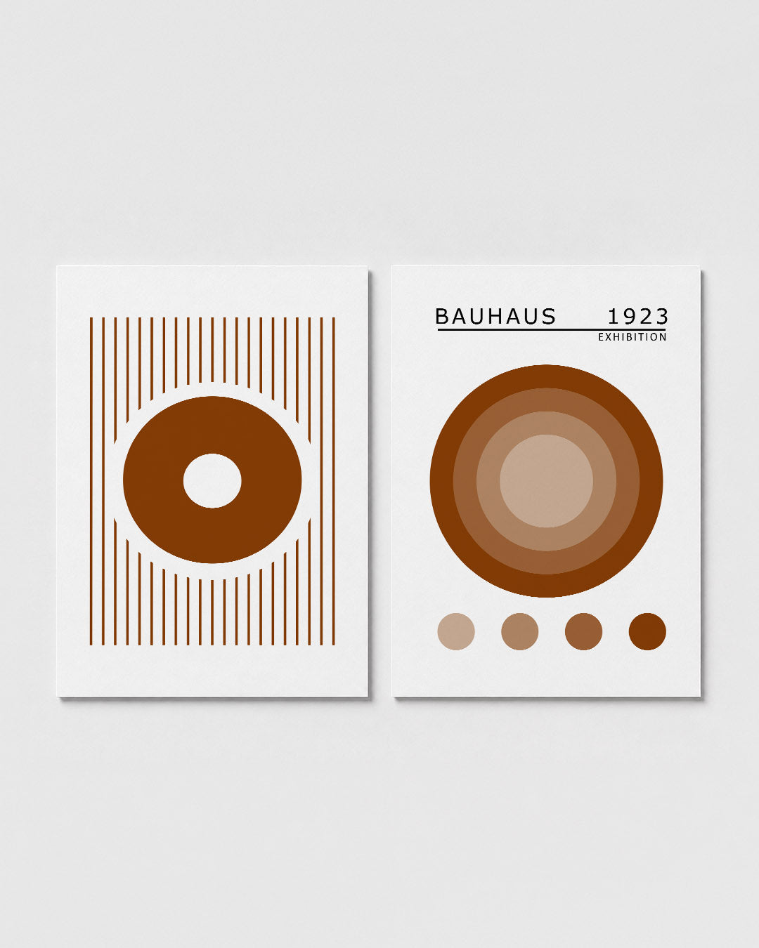 Cirkel en lijnen Postersets