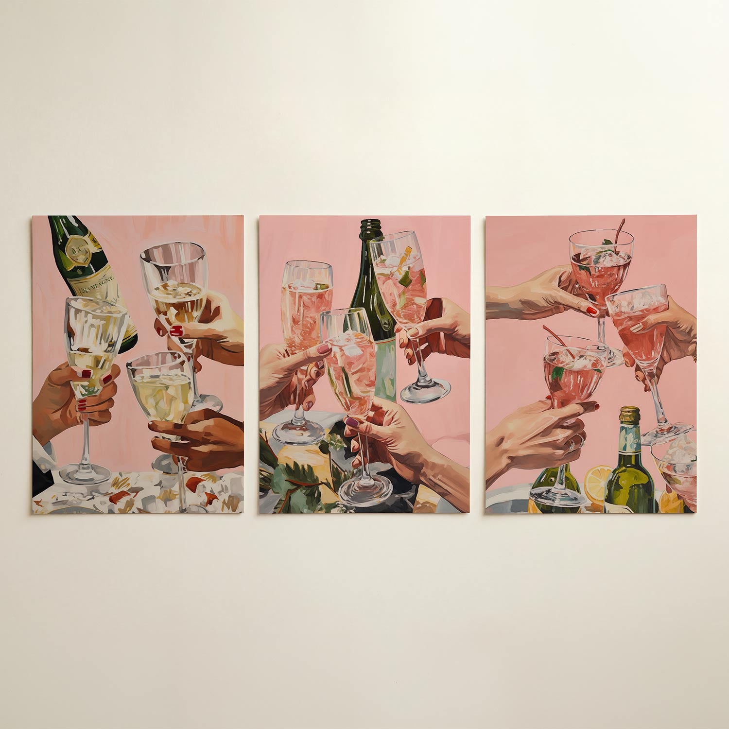 Feestelijke toast Posterset
