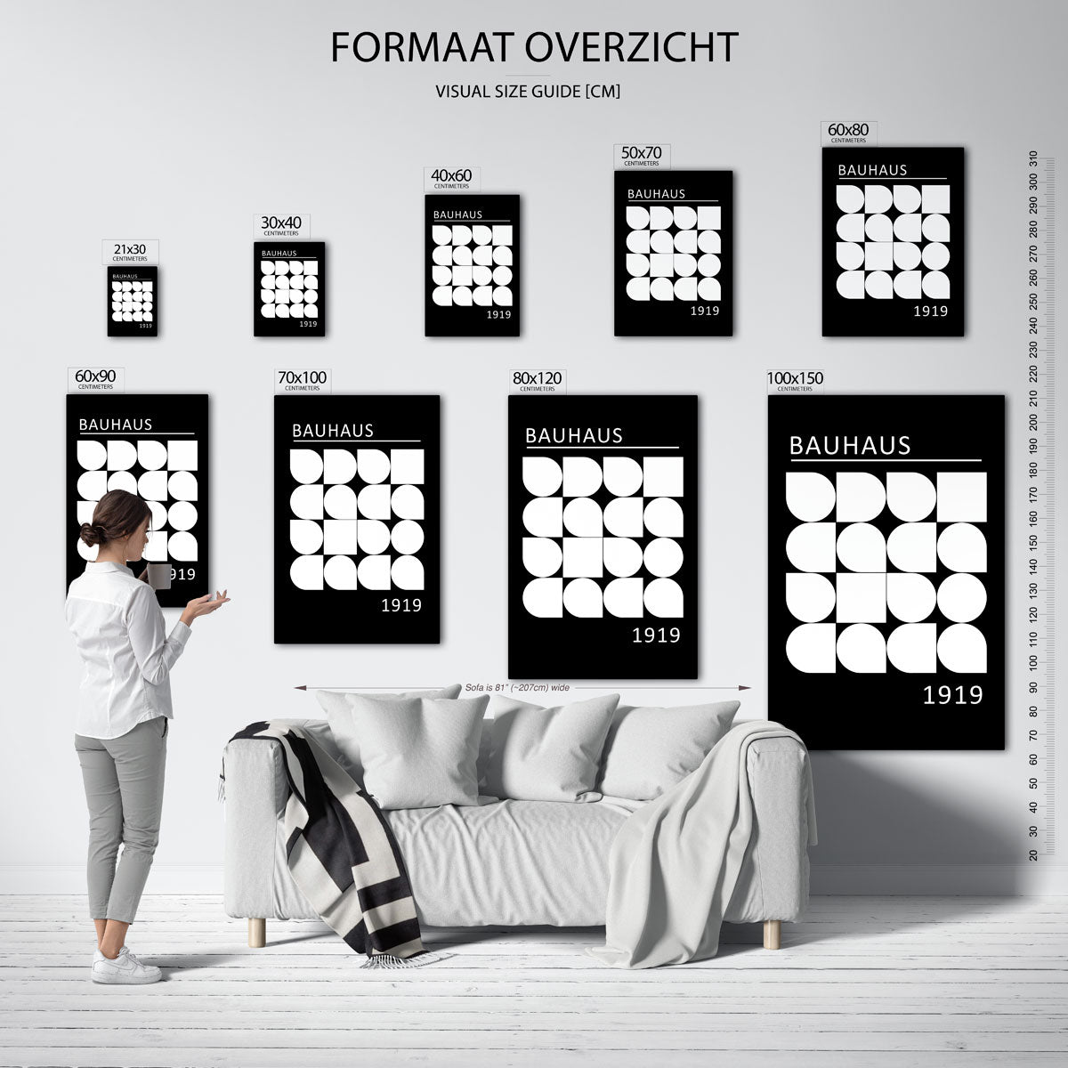 Vormritme en balans Poster