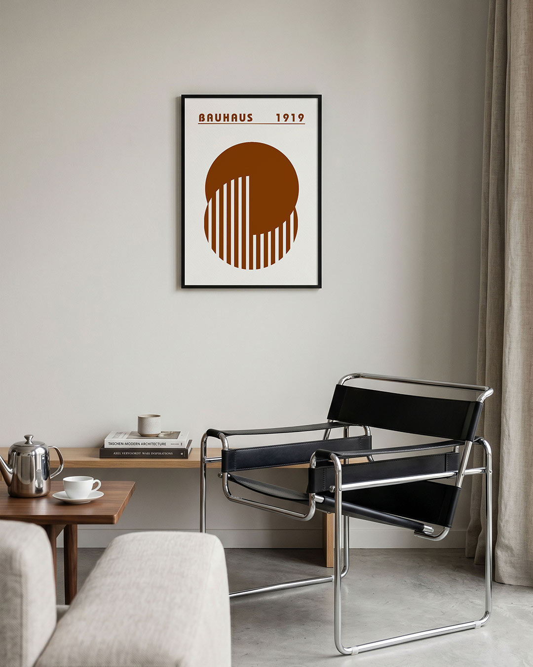 Cirkel en lijnen Poster