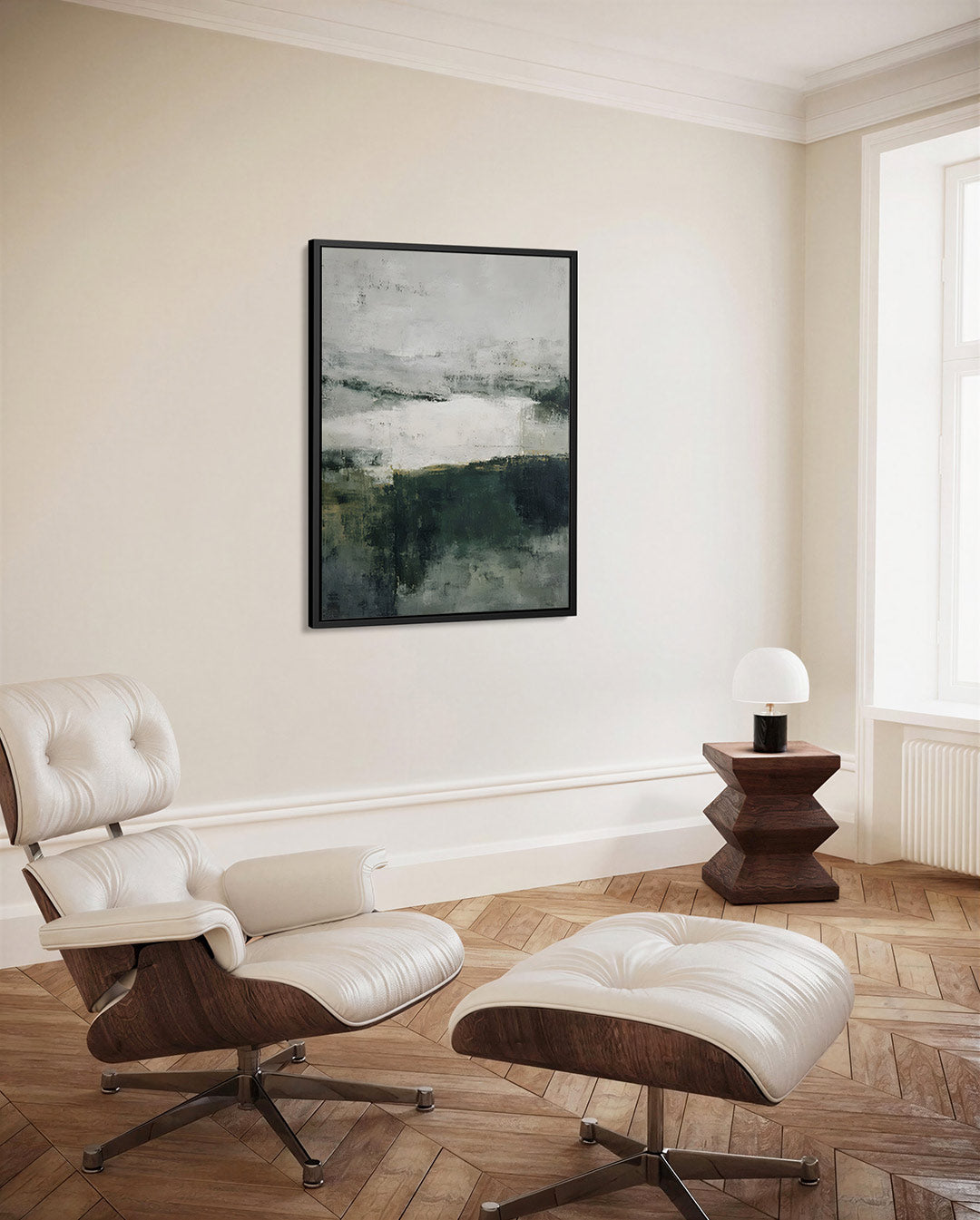 Vervagende landschapstinten Kunstwerk