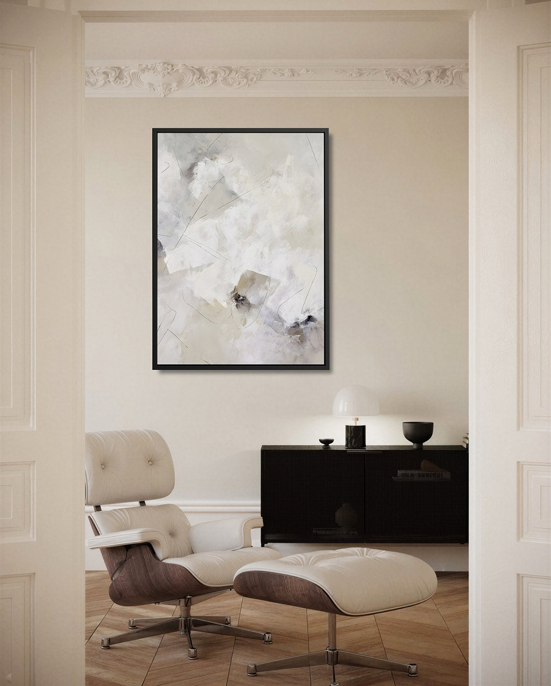 Lichte vormen compositie Kunstwerk