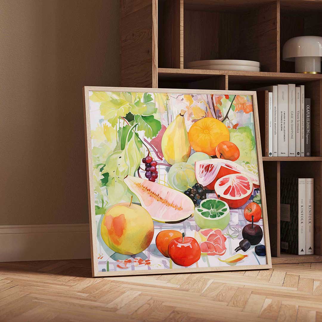 Fruit en bladeren Poster