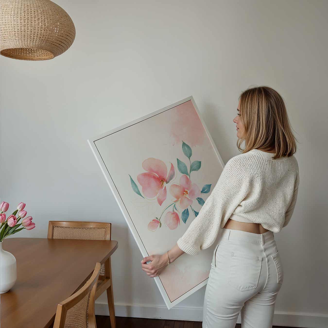 Bloemrijke Elegantie Poster-WallArtistic
