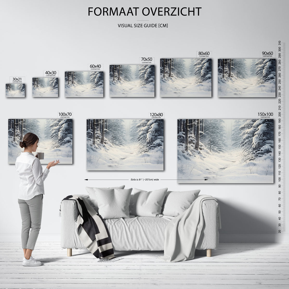 Sneeuwlandschap Poster