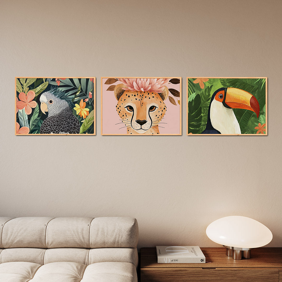 Tropische vormenpracht Posterset