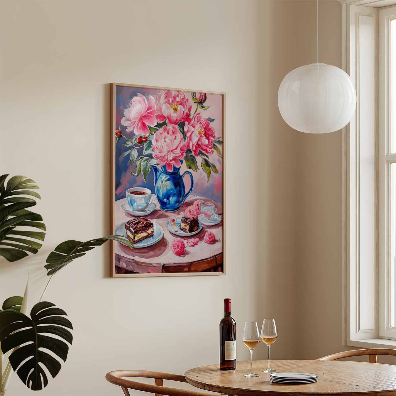 Romantische Bloemen en Dessert Poster-WallArtistic